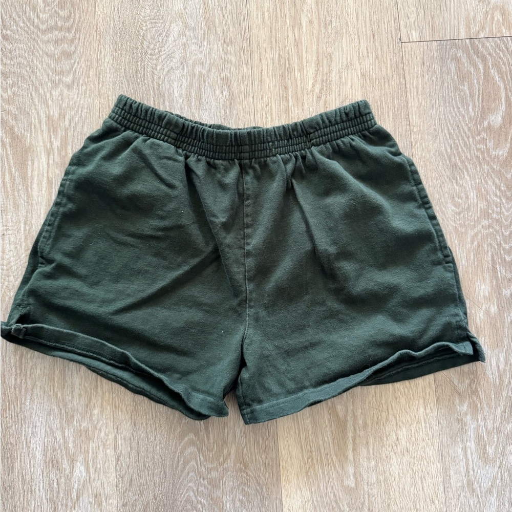 Dark Green Brandy Melville Shorts
